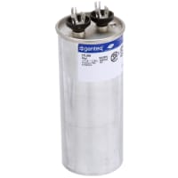 Genteq Capacitor, Polypro Metallized, Cap 48 uF, Tol 5%, Vol-Rtg 300 VAC, QC, 2.12 Inx5.38 In