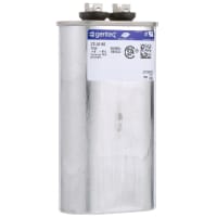 Genteq Capacitor, Polypro Metallized, Cap 12 uF, Tol 6%, 660 AC, QC, GP, Oval