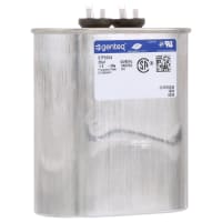 Genteq Capacitor, Polypro Metallized, Cap 26 uF, Tol 3%, Vol-Rtg 540 AC, QC, HID, Oval