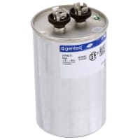 Genteq Capacitor, 60, 370 VAC, 6%, 2.5 in., 97F Series