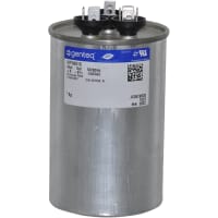 Genteq Capacitor, Cap 45uF, Moter Run, 440VAC, Round, 2.50 X 3.88, Case Style T