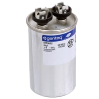 Genteq Capacitor, Polypro Metallized, Cap 20 uF, Tol 6%, Vol-Rtg 370 VAC, QC, 1.75x2.88 In.