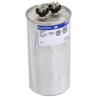 Genteq Capacitor, Polypro Metallized, Cap 120 uF, Tol 6%, Vol-Rtg 240 AC, QC, GP, Rnd