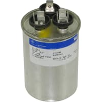 Genteq Capacitor;Polypro Metallized;Cap 30 uF;Tol 6%;Vol-Rtg 370 AC;QC;Motor Run;Rnd