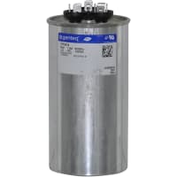 Genteq Capacitor;Cap 55uF;Moter Run;440VAC;Round;2.50 X 4.75;Case Style T