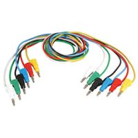 Global Specialties Lead Set Stacking Banana Plugs 100Cm Colors