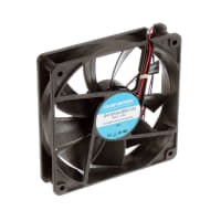 Globe Motors DC Fan, 24V, 120x120x25mm, 115CFM, 6.96W, 42dBA, 2800RPM, Wire Leads