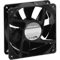 Globe Motors DC Fan, 24V, 120x120x38mm, 108CFM, 7.44W, 43dBA, 2950RPM, Wire Leads