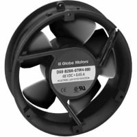 Globe Motors DC Fan, 24V, 173x51mm, Round, 240CFM, 15.84W, 58dBA, 3350RPM, Wire Leads