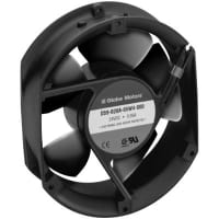 Globe Motors DC Fan, 24V, 172x150x51mm, Obround, 240CFM, 15.84W, 58dBA, 3350RPM, Wire Leads