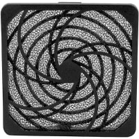 Globe Motors Fan Filter, 30 PPI Filter Media, Black, 0.25 in. Dia., UL Listed 94V-0