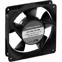 Globe Motors AC Fan, 230V, 120x120x25mm, 49/53CFM, 9/8W, 29/30dBA, 2100RPM, Terminals