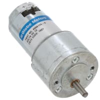 Globe Motors Gearmotor; 12VDC; 0.29 A (Max.) @ No Load;5200 RPM; 300 Oz-in (Continuous)