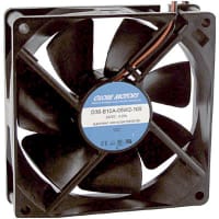 Globe Motors DC Fan, 24V, 92x92x25mm, 48CFM, 1.44W, 30dBA, 2100RPM, Wire Leads