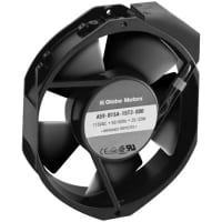 Globe Motors AC Fan, 115V, 172x150x38mm, Obround, 177/212CFM, 35/32W, 52/56dBA, Terminals