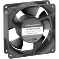 Globe Motors AC Fan, 230V, 120x120x38mm, 46/49CFM, 6.5/6W, 27/28dBA, 1450RPM, Terminals