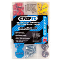 GripIt GripIt Fixings 32 Piece Plasterboard Fixing Kit, Type: Universal Assortment Kit