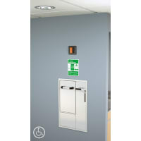 Guardian Equipment Safety Station, Recess Mounted, B-F, Recessed Shower Head, w/Drain Pan