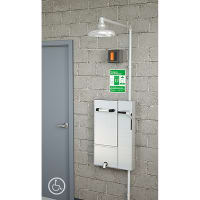 Guardian Equipment Safety Station, Surface Mntd, B-F, Wall Mntd Shwr Hd, Daylight Drain & Drain Pa