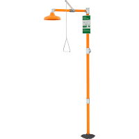 Guardian Equipment Emergency Shower, Recess Mounted, with Stainless Steel Head