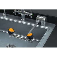 Guardian Equipment Eye Wash Station, AutoFlow Right Hand Deck Mounted with 90 Degree Swing Down