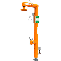 Guardian Equipment Safety Station with Eyewash, Heated, Bottom Inlet, Cl1/Div2, Single Pole