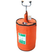 Guardian Equipment Portable Eye Wash Station, 15 Gallon, Drench Hose, and Orange Insul Jacket