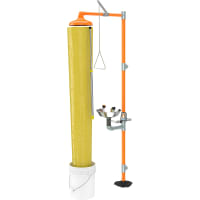 Guardian Equipment Test Chute Kit, Emergency Shower with 5 Gallon Pail and 48" Telescopic Alum Po