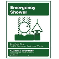 Guardian Equipment Sign, for Use with Emergency Showers