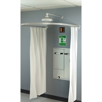 Guardian Equipment Modesty Curtain Assembly Wall Mtd. for Recessed Units