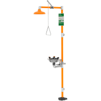 Guardian Equipment Safety Station, WideArea, Eye/Face Wash, Shower Station, ABS Plastic Bowl