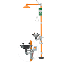 Guardian Equipment Safety Station, Eye/Face Wash, Shower Station, Scald Protection Valve