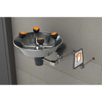 Guardian Equipment Eye and Face Wash Station, WideArea, Wall Mounted, Freeze-Resistant