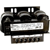 Hammond Power Solutions Line Reactor, 3Ph, 5HP, 18A, 240V, 60Hz, 5% Impedance, 1.5mH, 29W, Open Frame, RM Series