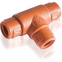 Harnessflex by ABB Hinged Conduit Joiner, T-Shape, A: NC16/NW13, B: NC16/NW13, C: NC12/NW10