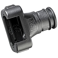 Harnessflex by ABB Hinged Connector Interface Fitting, Straight, NC17, IP40, Polyamide Nylon, Blac