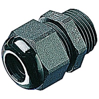 Harnessflex by ABB Straight Compression Cable Gland, PG07 Cable Range 2.0 to 6.5mm, Nylon, Black