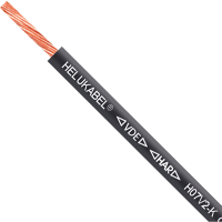 HELUKABEL FIVENORM Hook-Up Wire, 16 Awg, H07V2-K, PVC Black, UL 1063