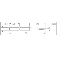 American Beauty Replacement Electrodes, Nickel Chrome Alloy, .04in Dia., Pkg of 6