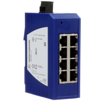 Hirschmann Ethernet Switch, Unmanaged, 8 Port, 12 to 24 VDC, Spider III Series