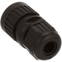 Hirschmann Connector Black Socket Straight 6C + Ground 6-12Mm Cable Od