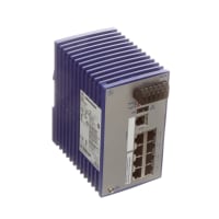 Hirschmann Ethernet Switch, Managed, 8 Port, Dual Power, 12 to 48 VDC, RS20 Series