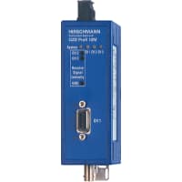 Hirschmann Profibus, Fiber Transceiver, 1 Electrical, 1 Optical Port, Multimode, 943727221