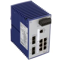 Hirschmann Ethernet Switch, Managed, 8 Port, 12 to 24 VDC, Multimode, RSB20 Series