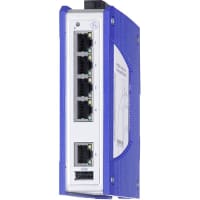 Hirschmann Ethernet Switch, Unmanaged, 5 Port, 12 to 24 VDC, Spider III Series