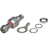 Hirschmann Surge Arrestor, RF, IP65, w/Static Discharge Cap, N Male - N Female, 943903373