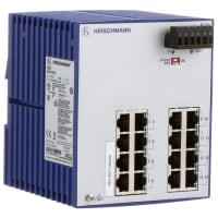 Hirschmann Ethernet Switch, 16 Port, Unmanaged, 24 VDC, RS20 Series