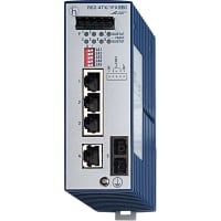 Hirschmann Ethernet Switch; Unmanaged; DIN Rail; 4XRJ45 10/100 MBPS Port; 1X100MBPS