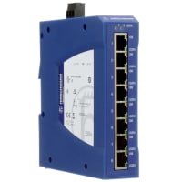 Hirschmann Ethernet Switch, 8 Port, Unmanaged, 24 VDC, 1 Fiber SC, SPIDER Series