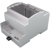 Hitaltech USA Enclosure; Modular; DIN Rail; PC/ABS; 4MXTS; Mounting Kit